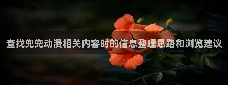 虫虫漫画大全中文:查找兜兜动漫相关内容时的信息整理思路和浏览建议配图