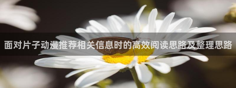虫虫漫画最新更新:面对片子动漫推荐相关信息时的高效阅读思路及整理思路配图